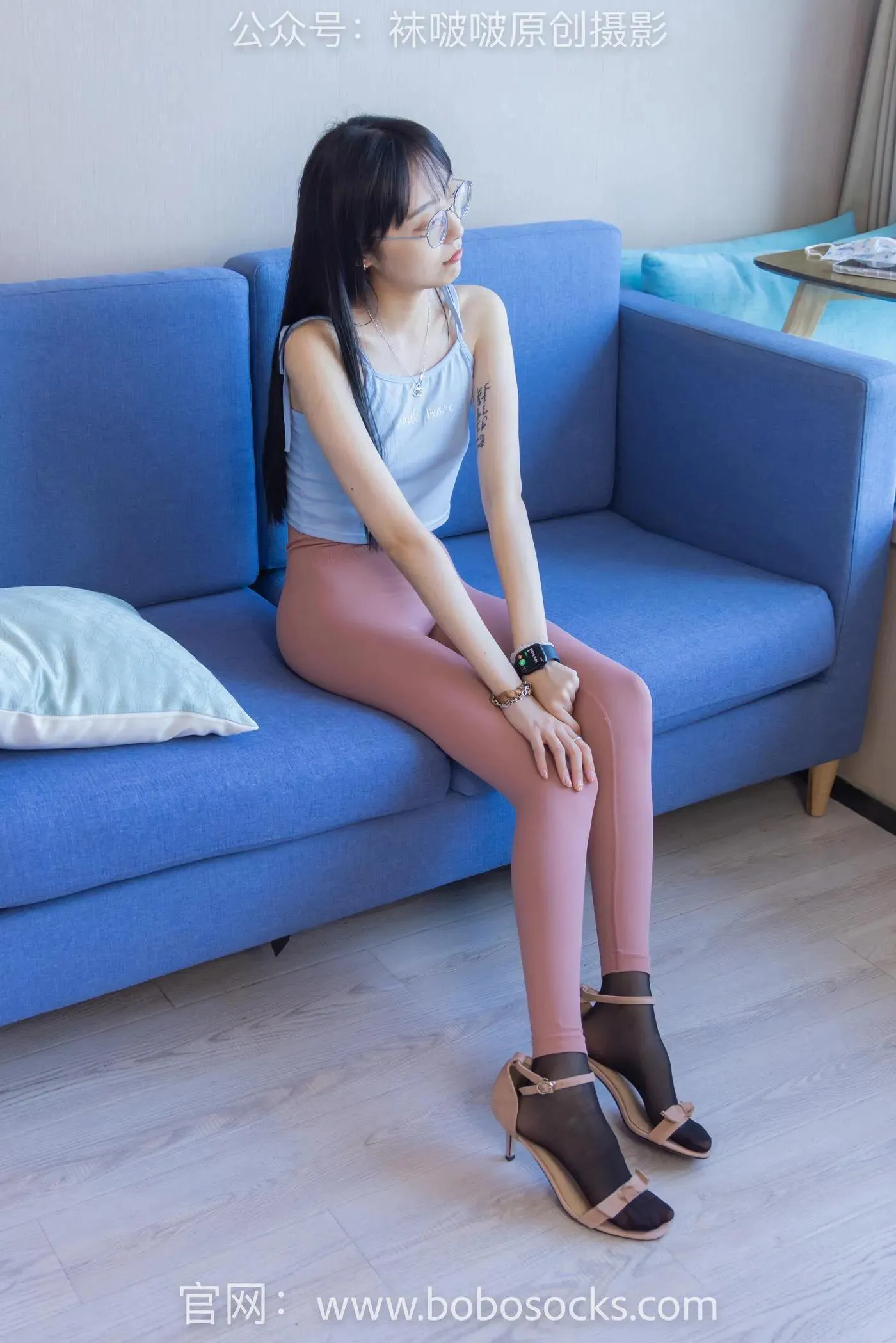 [BoBoSocks袜啵啵]NO.140 稚予-高跟鞋、瑜伽裤裤里丝、肉丝、黑丝 [139P]插图7